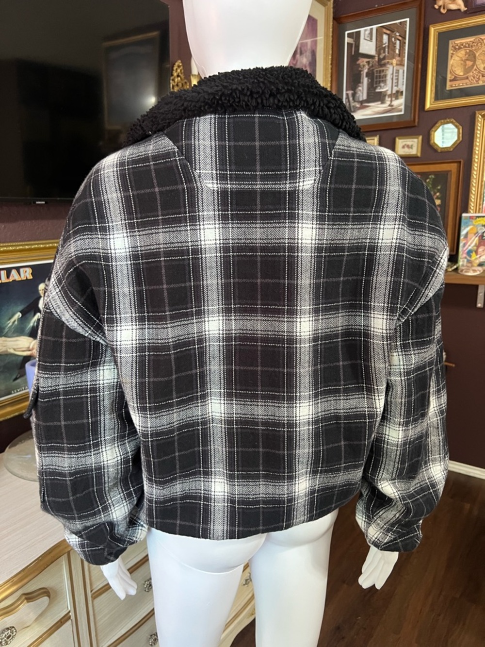 Alo Yoga Heritage Plaid Jacket Size Small - Picture 10 of 14